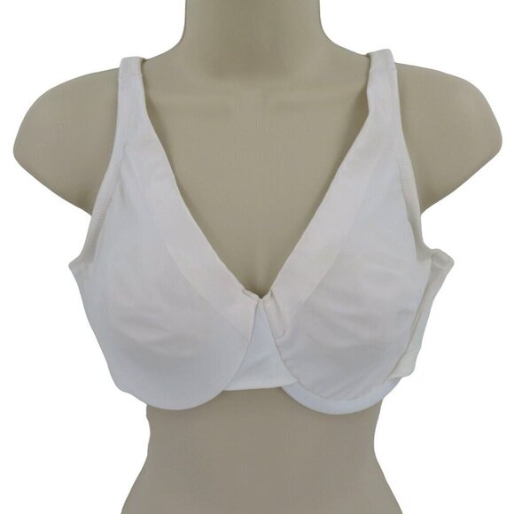 Olga 36D Signature Support Bra 5004 White Underwire Soft Cup Lining No Padding - Picture 1 of 13